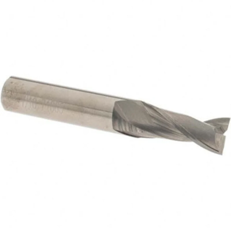 OSG 7/16, 1 LOC, 7/16 Shank Diam, 2-3/4 OAL, 2 Flute, Solid Carbide Square End Mill Single End, Uncoated, Spiral Flut...